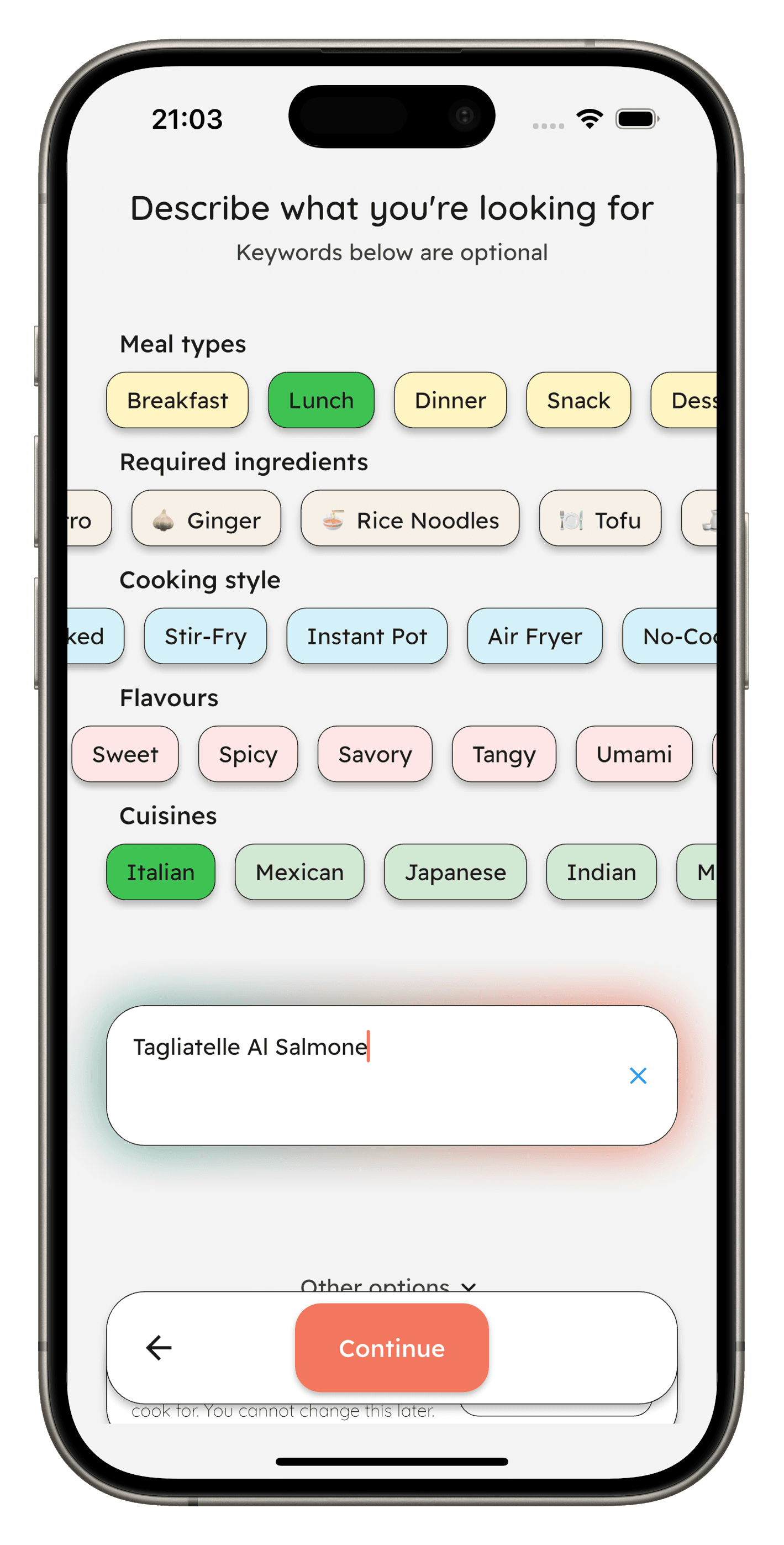 Choose your preferences