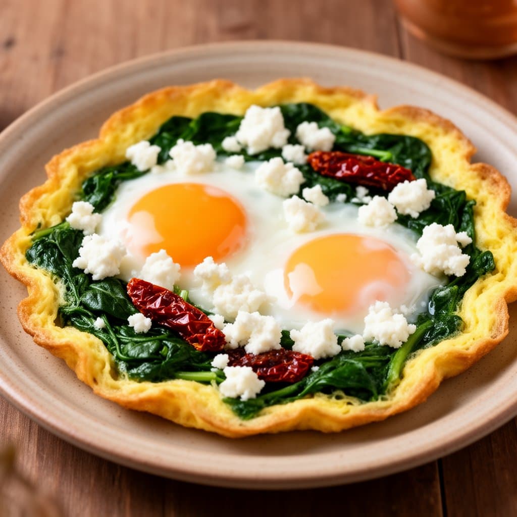 Spinach & Feta Omelette
